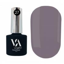Базовое покрытие для ногтей 27 темный серо-фиолетовый Base Color Valeri, 6 мл
