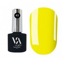 Базовое покрытие для ногтей 43 ярко-желтый Neon Base Valeri, 6 мл