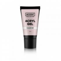 Акрил-гель 001 прозорий clear Accent Acryl gel, 30 мл