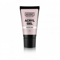 Акрил-гель 002 білий white Accent Acryl gel, 30 мл