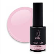 Камуфлююча база для нігтів 14 трендовий світло-рожевий Baby Pink French Base Adore, 7,5 мл