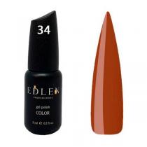 Гель-лак для нігтів 034 теракотово-коричневий Color Edlen, 9 мл