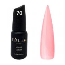 Гель-лак для нігтів 070 персиково-рожевий з шиммером Color Edlen, 9 мл