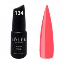 Гель-лак для нігтів 134 морквяно-червоний Color Edlen, 9 мл