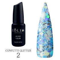 Гліттер 02 Edlen Confetti Glitter, 9 мл