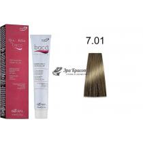 Стійка фарба для волосся 7.01 натуральний попелястий блондин Baco Color Kaaral, 100 мл