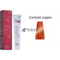 Стійка фарба для волосся контраст мідний contrast cooper Baco Color Kaaral, 100 мл