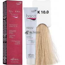 Фарба для волосся 10.0 Платиновий блондин Baco Color Silkera Kaaral, 100 мл
