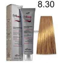 Стійка безаміачна фарба для волосся 8.30 світлий золотистий блондин Baco Soft Color Kaaral, 60 мл