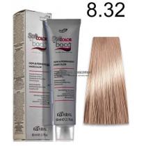 Стійка безаміачна фарба для волосся 8.32 світлий фіолетово-золотистий блондин Baco Soft Color Kaaral, 60 мл