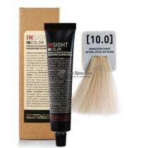 Крем-фарба для волосся 10.0 Натуральний екстра світлий блондин Incolor Insight, 100 мл