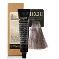 Крем-фарба для волосся 10.21 Райдужний попелястий екстра світлий блондин Incolor Insight, 100 мл