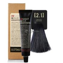 Крем-фарба для волосся 2.1 Синьо-чорний Incolor Insight, 100 мл