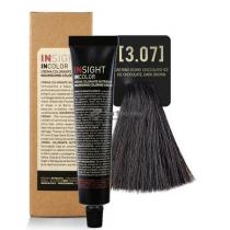 Крем-фарба для волосся 3.07 Холодний шоколадний темно-коричневий Incolor Insight, 100 мл