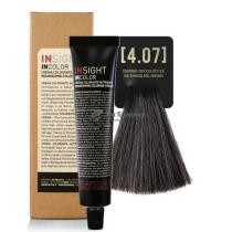 Крем-фарба для волосся 4.07 Холодний шоколадний коричневий Incolor Insight, 100 мл