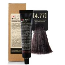 Крем-фарба для волосся 4.77 Глибокий фіолетовий коричневий Incolor Insight, 100 мл