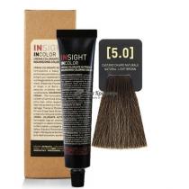Крем-фарба для волосся 5.0 Натуральний світло-коричневий Incolor Insight, 100 мл