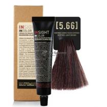 Крем-фарба для волосся 5.66 Глибокий червоний світло-коричневий Incolor Insight, 100 мл