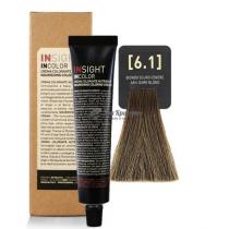 Крем-фарба для волосся 6.1 Попелястий темний блондин Incolor Insight, 100 мл