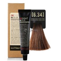 Крем-фарба для волосся 6.34 Мідний золотий темний блондин Incolor Insight, 100 мл