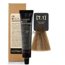 Крем-фарба для волосся 7.1 Попелястий блондин Incolor Insight, 100 мл