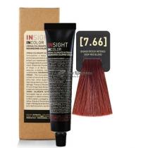 Крем-фарба для волосся 7.66 Глибокий червоний блондин Incolor Insight, 100 мл