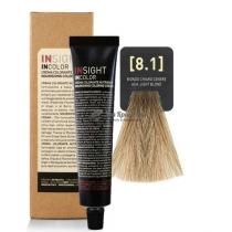 Крем-фарба для волосся 8.1 Попелястий світлий блондин Incolor Insight, 100 мл