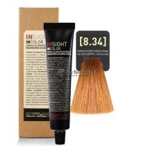 Крем-фарба для волосся 8.34 Мідний золотий світлий блондин Incolor Insight, 100 мл