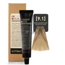 Крем-фарба для волосся 9.1 Попелястий дуже світлий блондин Incolor Insight, 100 мл