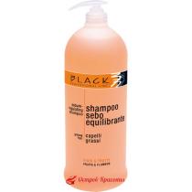 Шампунь нормалізуючий для жирного волосся Sebo Equilibrante Shampoo Black Professional, 1000 мл