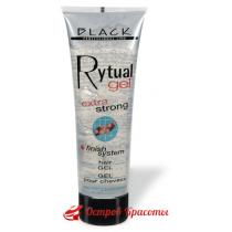 Гель для волос сверхсильной фиксации Rytual Gel Extra Strong Black Professional, 250 мл