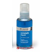 Рідкі кристали з екстрактом насіння льону для догляду та захисту волосся блакитні Liquid Crystals Black Professional, 100 мл