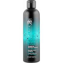 Шампунь реструктуруючий для пошкодженого волосся Keratin Protein Shampoo Black, 250 мл