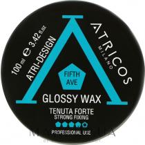 Глянцевий віск для волосся сильної фіксації Fifth Ave Glossy Wax Atricos, 100 мл