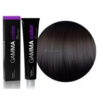 Стійка крем-фарба для волосся Gamma Color Erayba 4/00 + Насичений каштановий, 100 мл