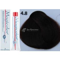 Стійка фарба для волосся Magicolor Kleral System 4.8 Каштаново-коричневий, 100 мл