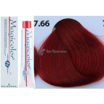 Стійка фарба для волосся Magicolor Kleral System 7.66 Яскраво-червоний блондин, 100 мл