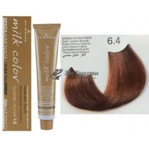 Колоріруюча крем-фарба для волосся без аміаку Milk Color Kleral System 6.4 Темно-русявий мідний, 100 мл
