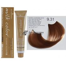 Колоріруюча крем-фарба для волосся без аміаку Milk Color Kleral System 9.31 Дуже світло-русявий з золотисто-попелястим відтінком, 100 мл