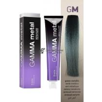 Стійка фарба для волосся GM Зелений металік Gamma Metallic Erayba, 100 мл