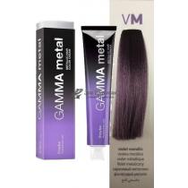 Стійка фарба для волосся VM Бузковий металік Gamma Metallic Erayba, 100 мл