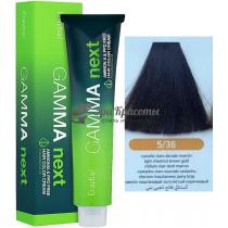Безаміачна крем-фарба для волосся 5/36 Світло-каштановий шатен Gamma Next Erayba, 100 мл