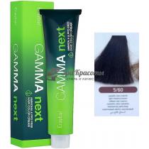 Безаміачна крем-фарба для волосся 5/60 Коричневий світло-каштановий Gamma Next Erayba, 100 мл