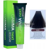 Безаміачна крем-фарба для волосся 5/61 Попелястий коричневий світло-каштановий Gamma Next Erayba, 100 мл