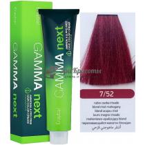 Безаміачна крем-фарба для волосся 7/52 Переливчастий махагон блонд Gamma Next Erayba, 100 мл