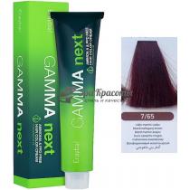 Безаміачна крем-фарба для волосся 7/65 Коричневий махагон світло-каштановий Gamma Next Erayba, 100 мл