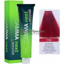Безаміачна крем-фарба для волосся 7/99 Інтенсивний червоний русявий Gamma Next Erayba, 100 мл