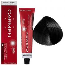 Крем-фарба для волосся 1 Чорний  Carmen Coloration Creme Eugene Perma, 60 мл