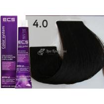 Стійка фарба для волосся 4.0 Каштановий ECS, 100 мл