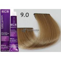 Стійка фарба для волосся 9.0 Дуже світлий блондин ECS, 100 мл